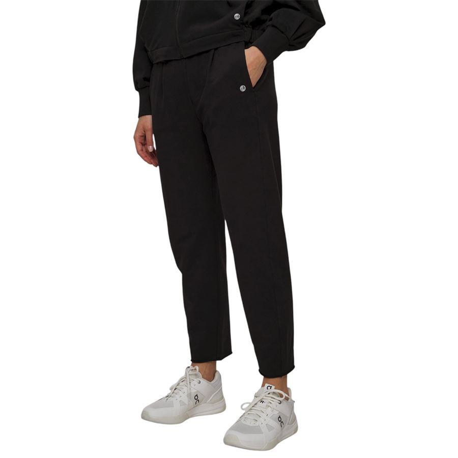 Pantalone tuta in felpa con dettagli in lino da donna Deha | D2244510009